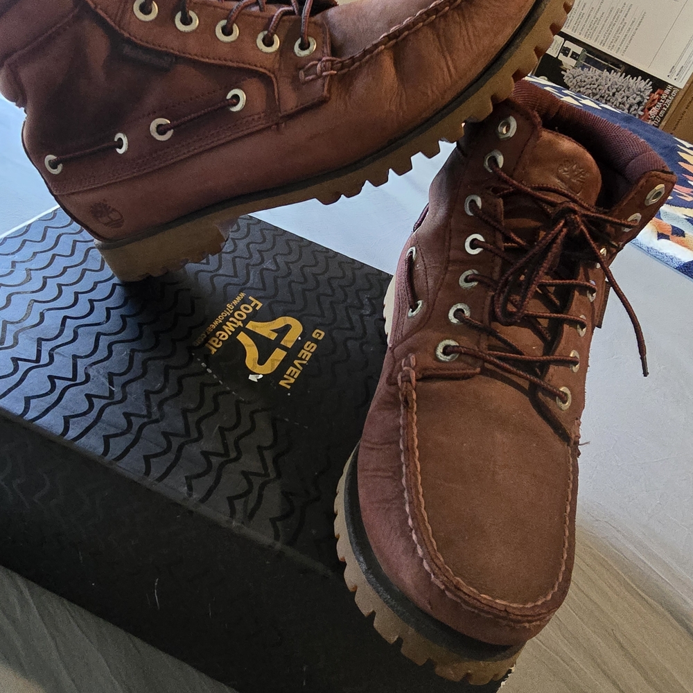 Timberland A1IBE A1436 6" Leather Lace Up Boots Size 9